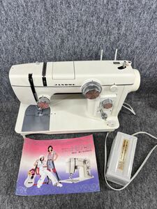 ジャノメ JANOME 電動ミシン MODEL 802 トピアA エース 超自動 直線ジグザグミシン ハンドクラフト フットペダル 昭和レトロ