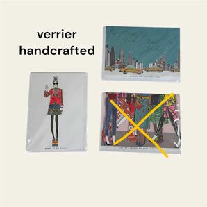 verrier handcrafted レターカード2枚セット
