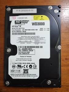 Western Digital/SATA/3.5/300GB/ジャンク/WD3000