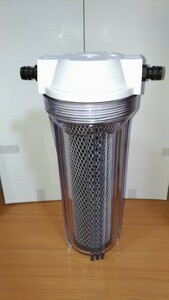 水槽　アクアリウム　浄水器　塩素除去　カーボンフィルター入り　ワンタッチニップル付き　新品未使用　1本　