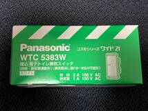 ★即決！送料350円★ 新品 WTC5383W 埋込電子トイレ換気スイッチ お手洗い 照明 換気扇連動 換気扇消し遅れ5分可変 パナソニック Panasonic_画像2