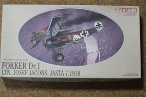 送料無料！ドラゴン 1/48　フォッカー Dr.I　ヤコブ搭乗機　 # 5906