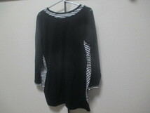 5L■AlphaFlat★長袖Ｔシャツ★ 黒柄 ★used★送料無料_画像2