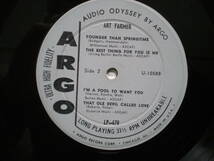 【US-Orig】溝・灰ラベル・ARGO LP-678 ★ ART FARMER / ART (TOMMY FLANAGAN) ★ 手書きスタンパー・ラミジャケット・ワンホーン名作_画像4