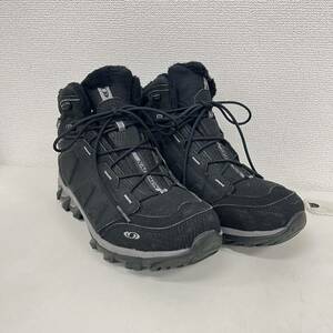 SALOMONサロモン トレッキングシューズ 108751 ブラック 28cm ウォータープルーフ ハイキング 登山 メンズシューズ