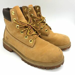 【22720】Timberland ティンバーランド ブーツ プレミアムブーツ キャメル 23.5cm ヌバック レザー 12909 中古品 梱包80サイズ