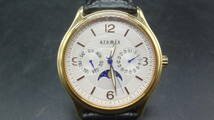 【405】aramis アラミス CAL-6P20 ムーンフェイズ カレンダー メンズ 2010 メンズ腕時計_画像1