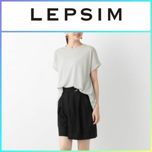 未使用に近い LEPSIM レプシィム ベルト ハイウエスト ショートパンツ