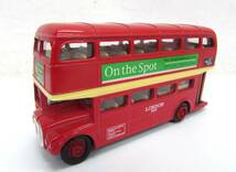 WELLY ウェリー NO.99930 LONDON BUS ロンドンバス 二階建てバス 赤 レッド ミニカー プルバックカー 動作品_画像1