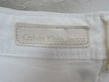 カルバンクラインジーンズ Calvin Klein Jeans デニムパンツ ジーンズ ストレッチ スキニー 無地 W28 白 ホワイト_画像6