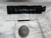 カルバンクラインジーンズ Calvin Klein Jeans デニムパンツ ジーンズ ストレッチ スキニー 無地 W28 白 ホワイト_画像4