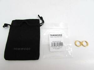 美品 TOMWOOD トムウッド フープ ピアス Classic Hoop Small Gold SILVER 925刻印 金メッキ シルバー アクセサリー ゴールドカラー 保存袋