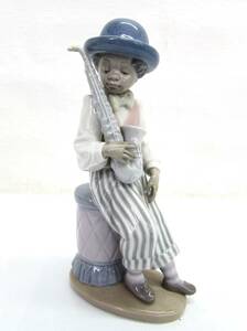 LLADRO リヤドロ ジャズ サックス 男の子 少年 フィギュリン 陶器人形 No.5833 高さ：約21.5㎝