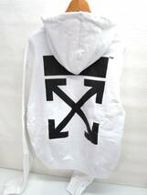 良品 DRIPPING ARROWS Off-White オフホワイト パーカー フーディー 白 ホワイト Sサイズ_画像1