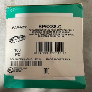 パンドウィット　PANDUIT SP6X88-C 1箱 Cat6A LANコネクタ モジュラープラグ