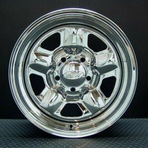 □ 特価 TSW STAR クローム 15×7J +20 5穴 114.3 スチール ホイール 4本セット [100系 ハイエース / Y30 / ハイラックス / 130 クラウン]の画像3