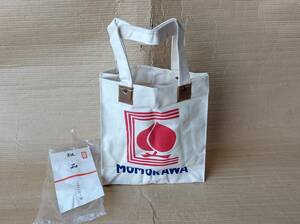 * unused Tohoku. representative Kiyoshi sake peach river. tote bag sake sack handbag bag japan sake back through . sack ( sake shop eko-bag sake wholesale store lunch bag Showa Retro canvas bag 