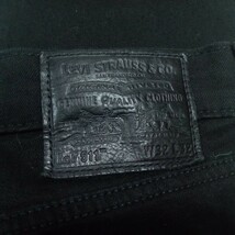 即決★Levis リーバイス プレミアム 04511-1507 ブラック ストレッチ デニム パンツ スリム シルエット W32 テーパード 511 黒【送料無料】_画像5