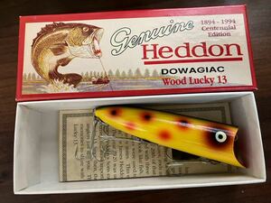 ヘドン heddonオールド ウッド ラッキー13 SO 検索 old HEDDON wood lucky13 ダーター