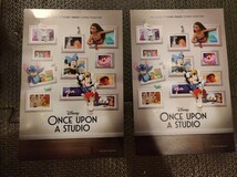 ☆ディズニー Once Upon A Studio ポストカード 2枚セット 非売品　未使用品ですが、折り目線があります☆_画像5