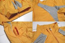 C0080：PARADISO セットアップ ジャケット パンツ パラディーゾ ウィンドブレーカー LL オレンジ グレー ゴルフウェア ブリヂストン メンズ_画像8