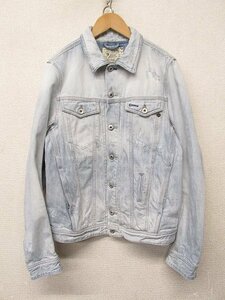 i3446：DIESEL（ディーゼル）クラッシュ加工/ダメージ加工 デニムジャケット Gジャン M メンズ/レディース