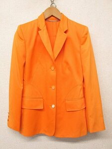 i3479: wearing feeling equipped * Italy made Gucci GUCCI tailored jacket 38 neon orange / fluorescence orange formal / lady's 