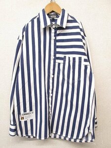 i3486：MISHKA ミシカ STRIPED SHIRT/ヒッコリーストライプシャツ S/M 長袖シャツ/シャツジャケット #MSS200201