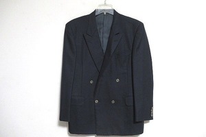 C0067：vintage Burberrys ブレザー Burberry バーバリー 紺ブレ ウールジャケット メンズ テーラードジャケット 紺 98-88-175AB ダブル