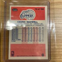 1986-87 fleer cedric maxwell NBAカード_画像4