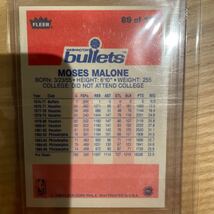 1986-87 fleer moses malone NBAカード_画像4