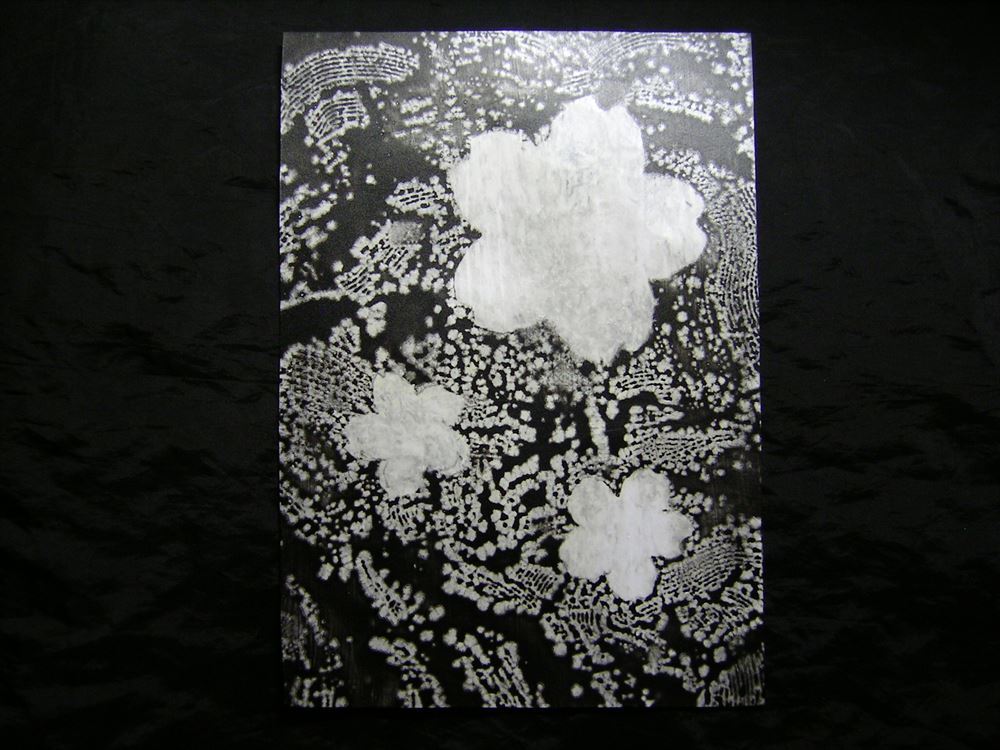 Cuadro, imagen, arte, Escrito, Pintura abstracta, ilustraciones botánicas, flor, Estilo de pintura con tinta, moderno, Monocromo, interior, Procesamiento especial, Por Yasuyoshi Shimamori *Se enviará en un marco, Obra de arte, Cuadro, otros