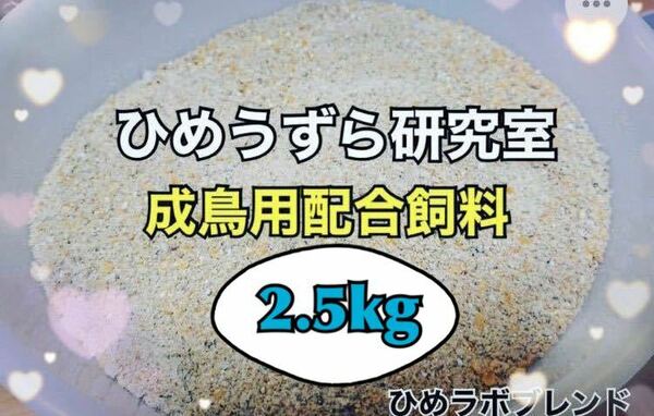 2.5kg ひめうずら配合飼料 ひめうずら餌 姫うずら 鳥 成鳥用 姫鶉 ヒメウズラ 鶉 ひめうずら成鳥用配合飼料