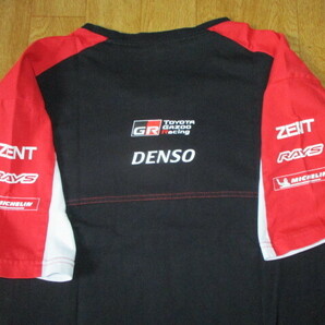 WRC・WECトヨタGR・ZENT・TOYOTA GAZOO Racing オフィシャルチーム・Tシャツ 美中古 サイズXL スーパーGT・ヤリスの画像1