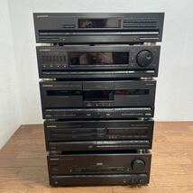 E914★Pioneer パイオニア カセット CD デッキ チューナー プレーヤー システムコンポ F-X750 A-X950 SP-X950 CT-X750 PD-750T 通電確認済_画像2