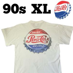 【激レア】1990s ヴィンテージ ペプシ Tシャツ 王冠 大判プリントXL