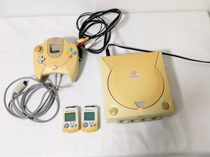 Dreamcast ドリームキャスト SEGA セガ コントローラー ビジュアルメモリー AVケーブル 電源コード ビジュアルメモリ HKT-3000 通電確認済