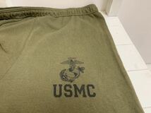 US VINTAGE US ヴィンテージ MADE IN USA USA製 USMC 米軍 アメリカ海兵隊 カットオフ スウェットハーフパンツ カーキ系 M アーカイブ_画像9