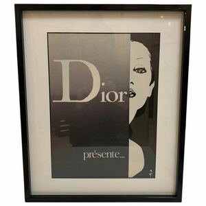 アートパネル フレーム Dior ディオール Ladies 女性 Model モデル presente インテリア パネル 額装 額縁 オブジェ ARTPANEL アーカイブ