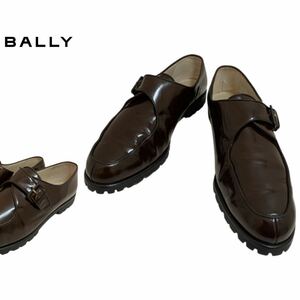 BALLY VINTAGE バリー ヴィンテージ MADE IN SWITZERLAND スイス製 モンクストラップシューズ ストラップレザーシューズ 6 1/2 アーカイブ