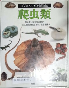 ◇☆ ビジュアル博物館「爬虫類」興味深い爬虫類の世界ーその進化の歴史、習性、生態を探る◇*除籍本◇☆Ptクーポン消化に!!◇☆送料無料!!