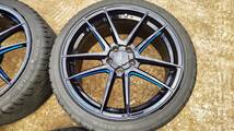 即決あり！ウエッツスポーツ RN-55M 225/40R18 4本セット 18×8.5J PCD100 5H +45 プリウス 86 BRZエクシーガレガシィ_画像4