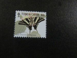 ⑥　昆虫・等　ターコス・カイコス　蝶；バタフライ (2001)；ゼブラアゲハ　1種完　2001