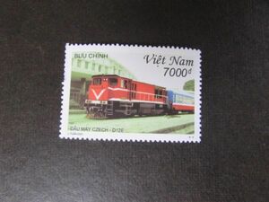 38　ベトナム　チェコの機関車 - D12e　1種完　2001-06-05　