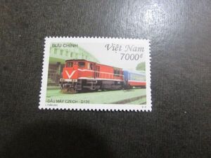 41　ベトナム　チェコの機関車 - D12e　1種完　2001-06-05
