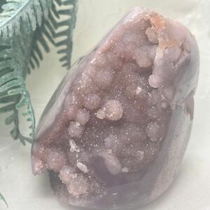 【一点物】 激レア ピンクアメジスト ドゥルージー フラワーアメジスト アメジスト 紫水晶 原石