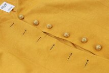 CELINE セリーヌ セットアップ ジャケット 半袖 スカート 黄土色 マスタード 系 ゴールド金具 サイズ38 2点 フォーマル レディース 2025-NA_画像5
