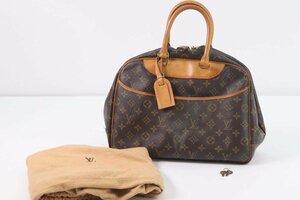 LOUIS VUITTON ルイヴィトン LV モノグラム トゥルーヴィル ハンドバッグ 手持ち 手提げ 鞄 レザー ブラウン レディース 保存袋付 1918-HA