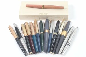 【15点】 PARKER パーカー PLATINUM プラチナ PILOT パイロット 等 万年筆 ペン先 14K 18K 刻印 文具 筆記用具 まとめ 2238-B