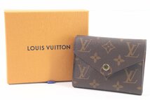 LOUIS VUITTON ルイヴィトン LV モノグラム ポルトフォイユ ヴィクトリーヌ 3つ折り財布 コンパクト ウォレット レディース 箱有 2334-HA_画像1